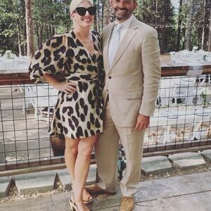 Ganni Leopard Print Mini Dress